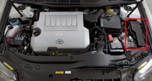 Расположение блоков предохранителей и реле Предохранители и реле Toyota Avalon (XX30; 2005-2012) - схема 6