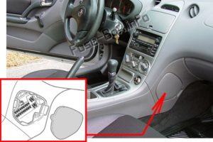 Расположение блоков предохранителей и реле Предохранители и реле Toyota Celica (T230; 1999-2006) - схема 1