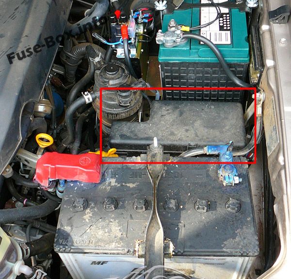Расположение блоков предохранителей и реле Предохранители и реле Toyota Hilux SW4 / Fortuner (AN50 / AN60; 2005-2015) - схема 8