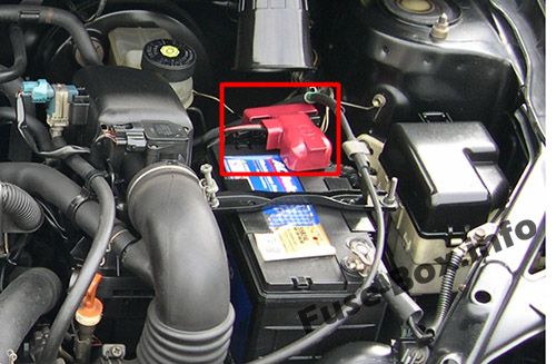Расположение блоков предохранителей и реле Предохранители и реле Toyota Yaris / Echo / Vitz (XP10; 1999-2005) - схема 7
