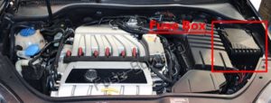 Расположение блоков предохранителей и реле Предохранители и реле Volkswagen Golf V (mk5; 2004-2009) - схема 1