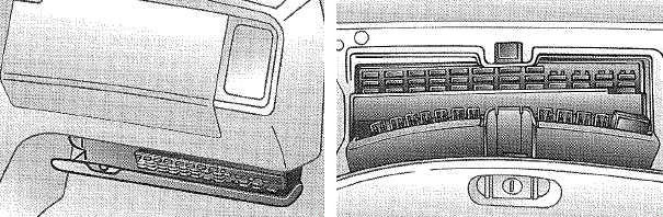 Расположение блоков предохранителей и реле Saab 9000 1984-1998 - схема 1 Расположение блоков предохранителей и реле Saab 9000 1984-1998 - схема 1