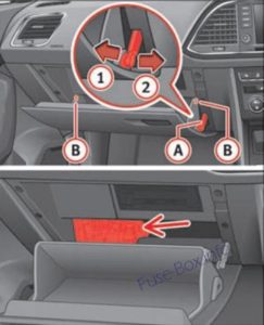 Расположение блоков предохранителей и реле SEAT Ateca 2016-2019 - схема 2