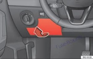 Расположение блоков предохранителей и реле SEAT Ibiza Mk5  KJ; 2017-2019 - схема 2