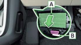Расположение блоков предохранителей и реле Skoda Citigo 2011-2018 - схема 1
