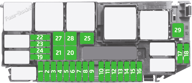 Under-hood ???? ??????????????? diagram: Skoda Fabia (2021, 2022, 2023)