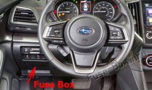 Расположение блоков предохранителей и реле Subaru Crosstrek  XV 2018-2019 - схема 1
