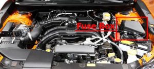 Расположение блоков предохранителей и реле Subaru Crosstrek  XV 2018-2019 - схема 3