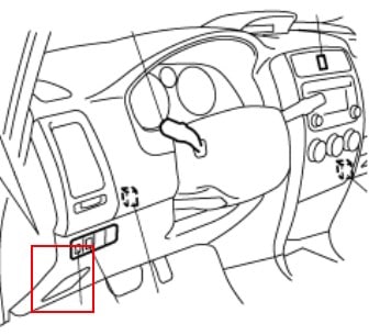 Расположение блоков предохранителей и реле Suzuki Aerio 2001-2008 - схема 4 Расположение блоков предохранителей и реле Suzuki Aerio 2001-2008 - схема 4