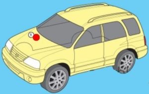 Расположение блоков предохранителей и реле Suzuki Vitara 1998-2006 - схема 1 Расположение блоков предохранителей и реле Suzuki Vitara 1998-2006 - схема 1