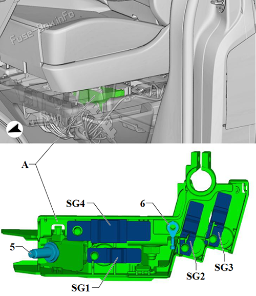 Держатель предохранителей G: Volkswagen Transporter / Multivan (T6.1; 2019-2021)