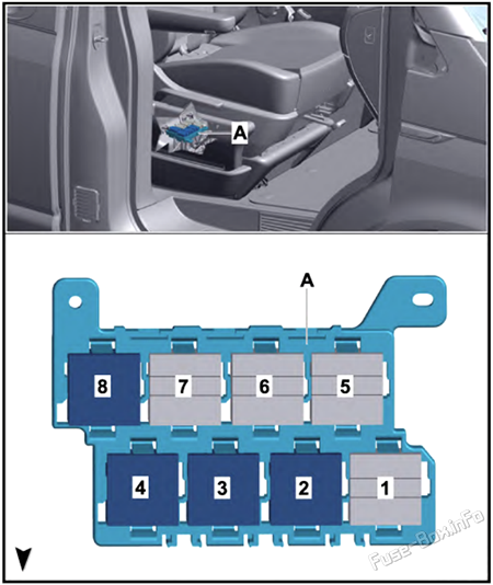 Держатель предохранителей K -SK-: Volkswagen Transporter T6 (2016, 2017, 2018, 2019)